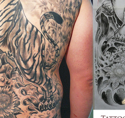 002 Asia Style Tiger Ruecken Tattoo Hamburg Skinworxx